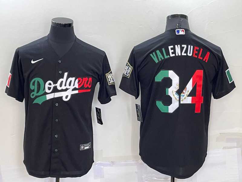 Los Angeles Dodgers #34 Fernando Valenzuela Mexico Black Cool Base Stitched Baseball Jersey,We sell and wholesale Los Angeles Dodgers #34 Fernando Valenzuela Mexico Black Cool Base Stitched Baseball Jersey on line form chian!